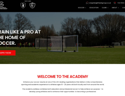 The SB Sport & Education Group website